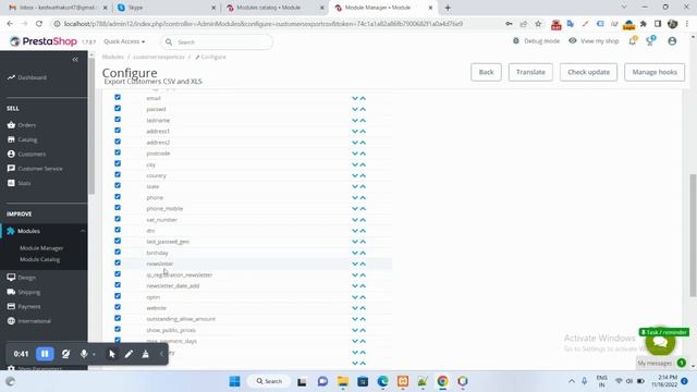 Prestashop Export Customer csv and xls смотреть онлайн