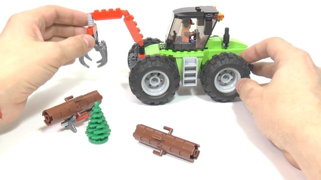 LEGO CITY 60181 Трактор! Обзор отличного трактора с захватом для бревен [музей GameBrick] смотреть онлайн