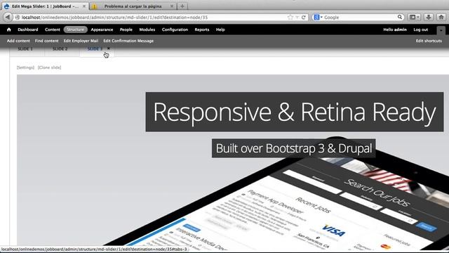 MDSlider Backend - JobBoard Drupal Job Classified Theme смотреть онлайн