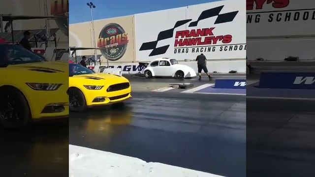 Volkswagen Beetle kills Mustang смотреть онлайн