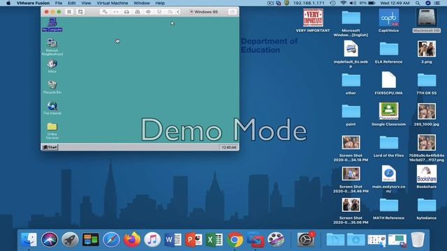 Installing Windows 95 OSR 2.5 on VMWare Fusion (Installing Drivers and Plus 95!) смотреть онлайн