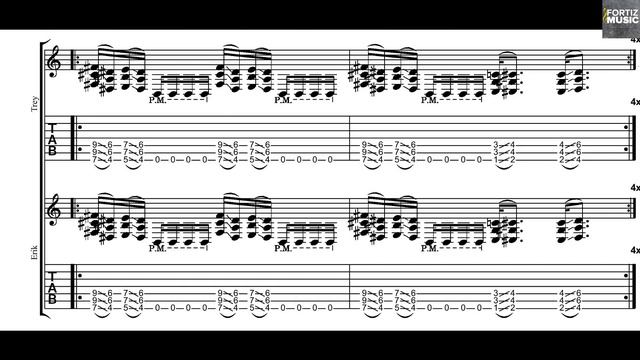 Morbid Angel-Dominate Guitar Play Along With On Screen Tabs