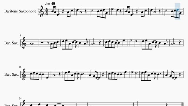SUPER EASY Baritone Sax Sheet Music: How to play Sadness and Sorrow (Naruto) by Toshio Masuda смотреть онлайн