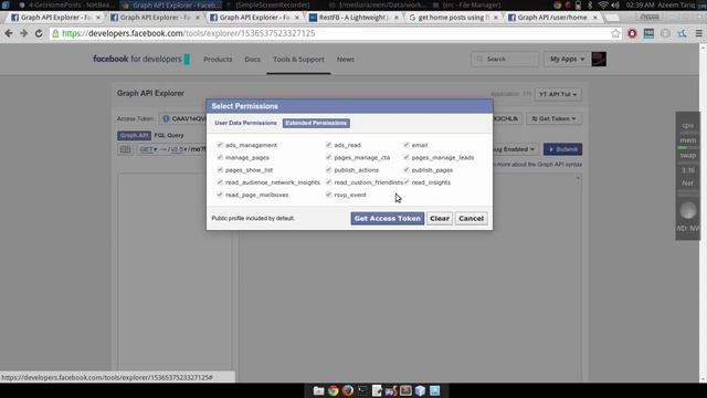 Facebook API Tutorials in Java # 6 | Get User's Home Posts смотреть онлайн