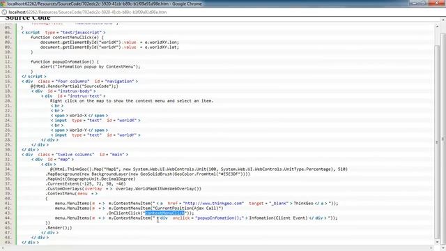 Add a Context Menu: Map Suite MVC Edition Sample App Walkthrough смотреть онлайн