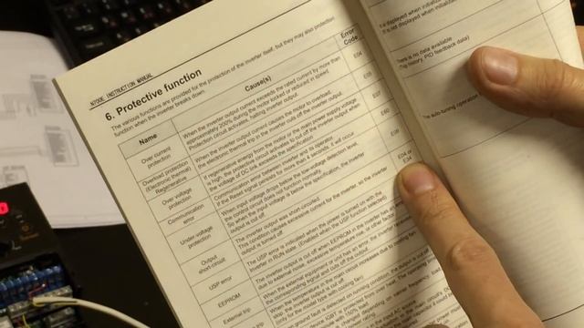 Основные коды ошибок инвертора при работе со шпинделем смотреть онлайн