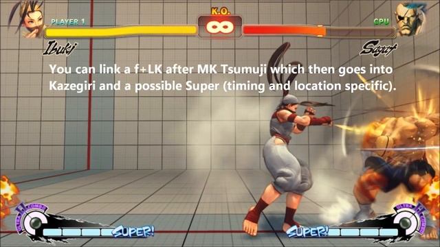 SSF4 AE 2012 - Beginner's Guide to Ibuki: Combos, Frame Traps, and Safe Jumps смотреть онлайн