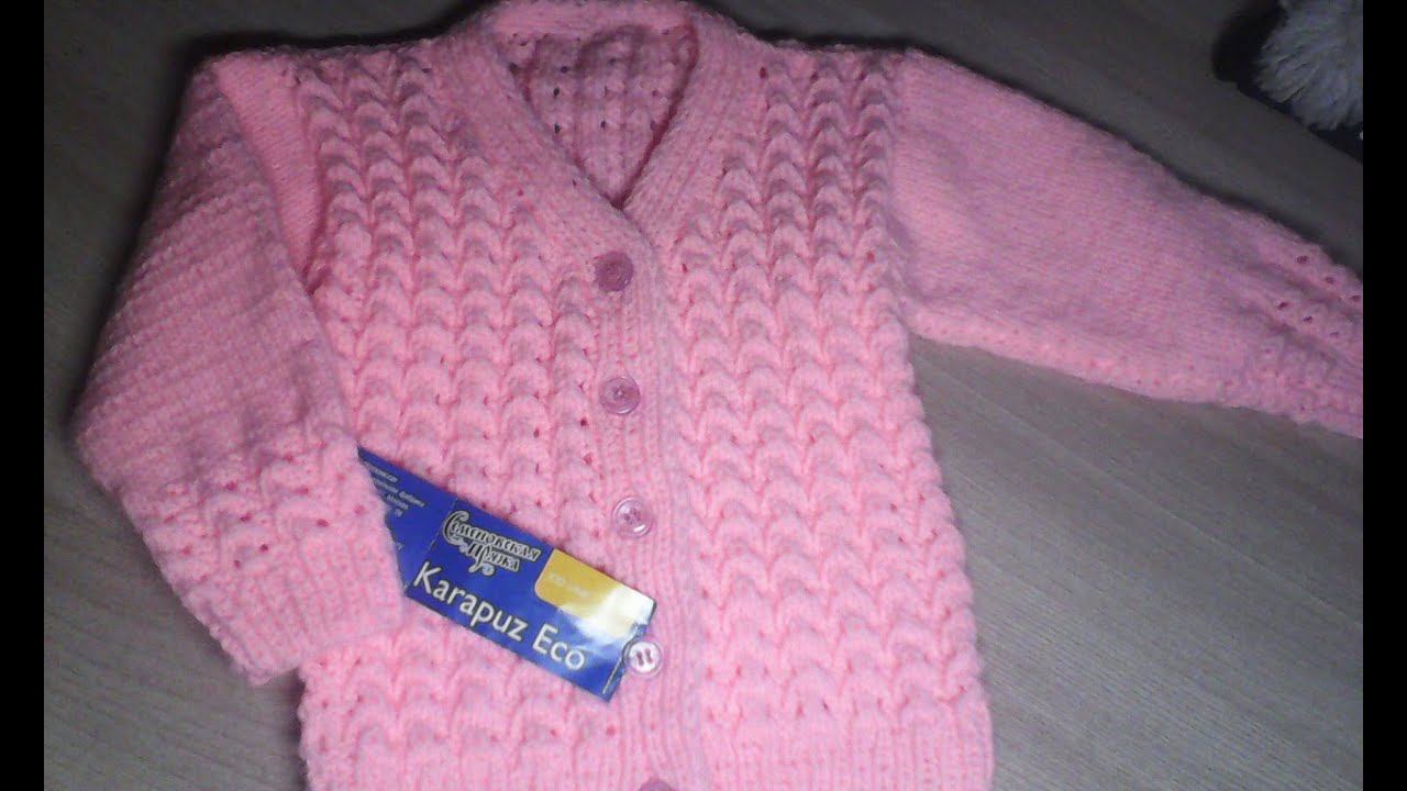 Краткий МК кофты для девочки. Вязание спицами. смотреть онлайн