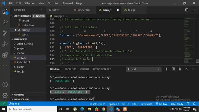 Advance Javascrpit slice method смотреть онлайн
