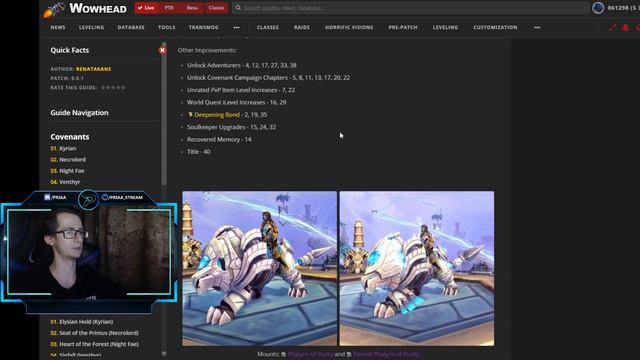Полный список наград с ковенантом "Кирии" в World of Warcraft: ShadowLands смотреть онлайн