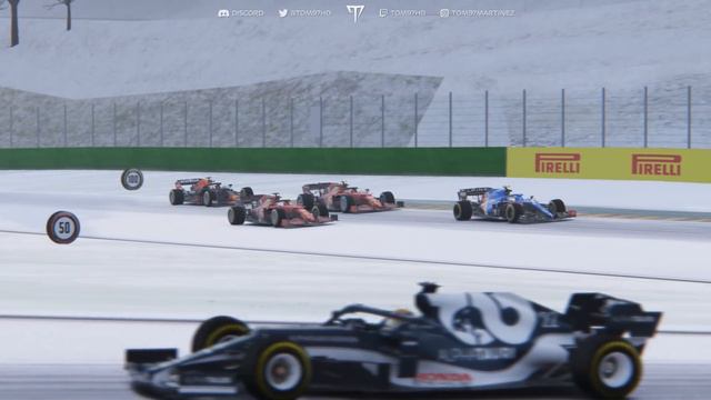 FORMULA 1 CARS RACING IN THE SNOW AT SPA WITH REVERSE GRID! смотреть онлайн