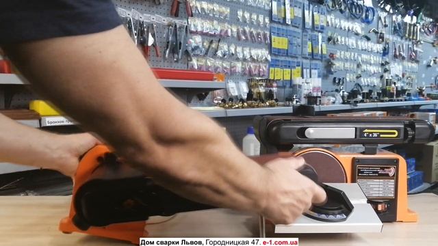 WorkMan 4603 шлифовальный ленточно дисковый станок смотреть онлайн