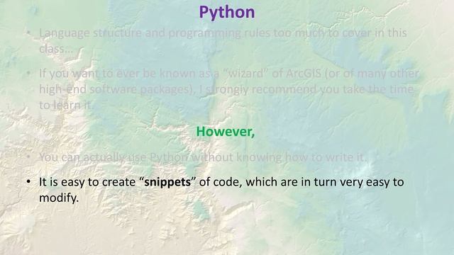 Geoprocessing and Automation in ArcGIS Pro, Lecture 4: Python смотреть онлайн