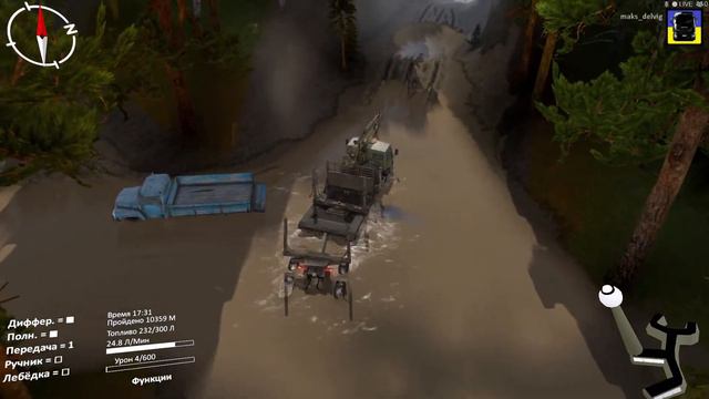 Spintires® Карта «Demon». Автор soller. Близость финала. Часть 10. смотреть онлайн