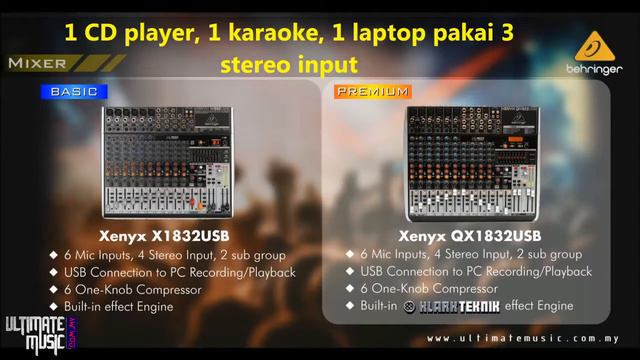 Behringer Xenyx X/QX 1832USB Mixer