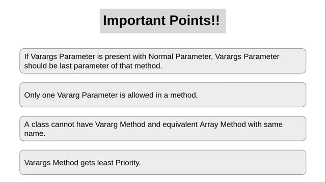 Core Java | Varargs Method Part 2 смотреть онлайн