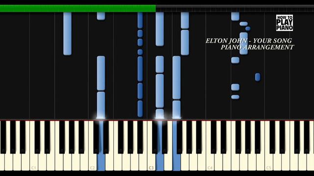 ELTON JOHN - YOUR SONG - SYNTHESIA (PIANO COVER) смотреть онлайн