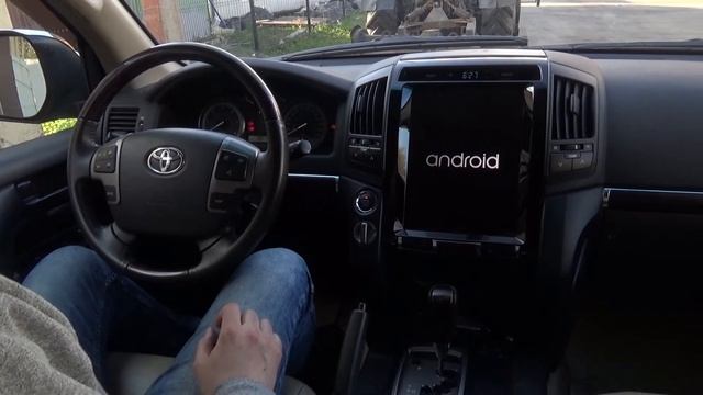 Tesla Style Android-магнитола для Toyota Land Cruiser 200 смотреть онлайн