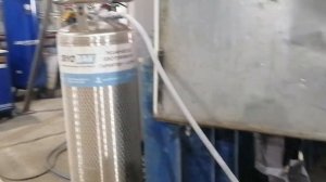 Заправка кислородом криобака для резки металла на станке