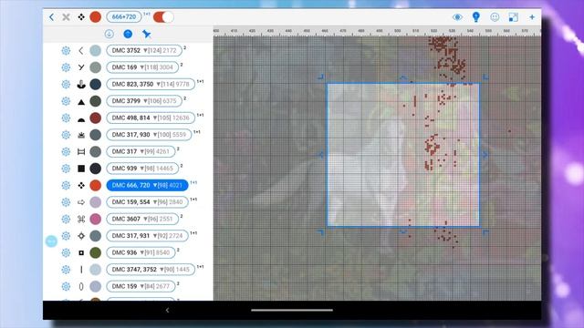 Обзор схемы SS-226 в Cross Stitch Saga (палитра ДМС) смотреть онлайн