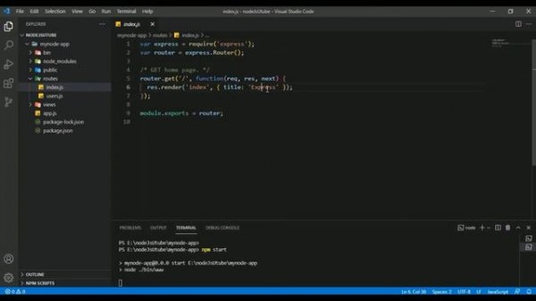 how to create node js project in visual studio code | How to create node js project using npm | npm