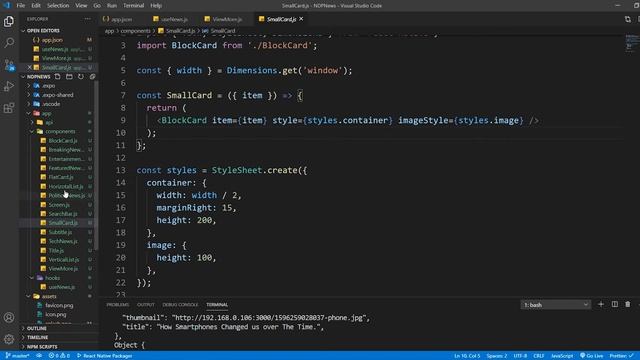 #9 - Adding Splash Screen & ViewMore Button - React Native News App смотреть онлайн