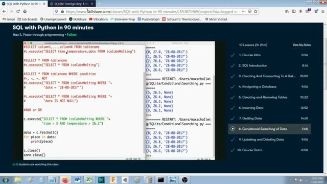 Databases with Python and SQLite смотреть онлайн