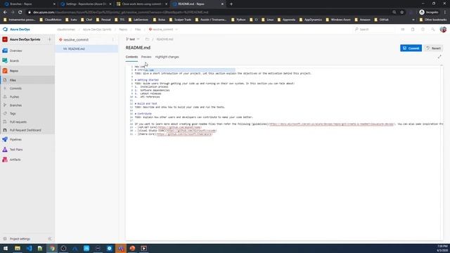 #azuredevopssprints 157 - Resolve work items via commits using key words смотреть онлайн