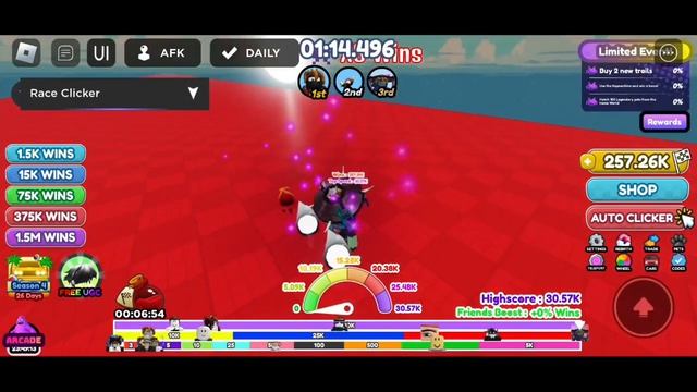 [FREE LIMITED UCG] Race Clicker Script Super OP Event For Mobile & PC (Roblox) смотреть онлайн