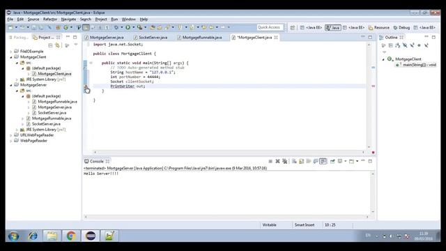 Java Multithreaded Socket Server Example смотреть онлайн