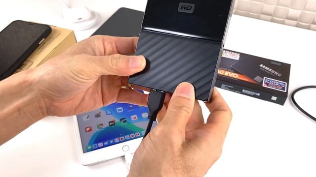 iPad, iPad mini, iPad Air, ライトニングのiPadをポータブルHDDで容量アップする方法 смотреть онлайн