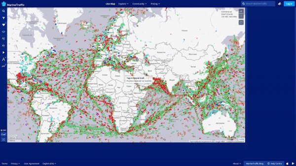 Как посмотреть на все корабли в мире в реальном времени на карте? marinetraffic.com