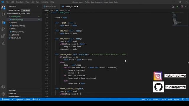 Data Structures in Python - Linked Lists смотреть онлайн
