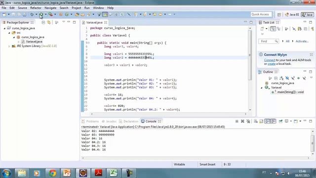 Curso de Java Para Iniciantes - Aula 013 - Tipo de Dados Long no Java смотреть онлайн