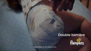 Pampers BabyDry - double barrière anti fuite «1 couche pampers = 1 nuit bien au sec» Pub 30s