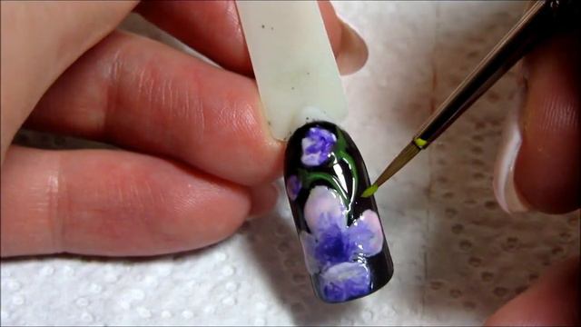NAIL ART Скоростной дизайн цветы гель-лаком смотреть онлайн