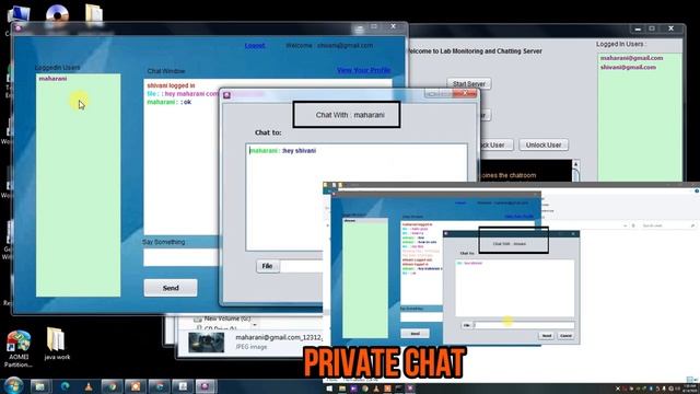 Lab Monitoring and Chatting app Java project Using 2 Computers with full source code, Swing,Netbean смотреть онлайн