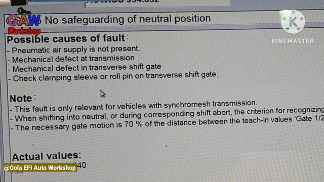 GS-05  Error  Automatic Gear MERCEDESBENZ Actors