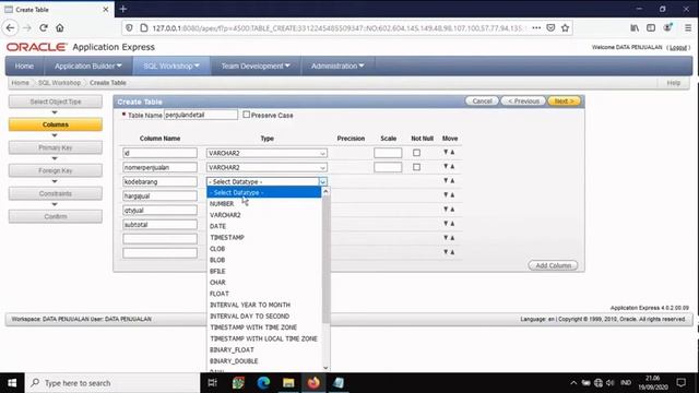 MEMBUAT APLIKASI PENJUALAN DENGAN ORACLE #1 смотреть онлайн