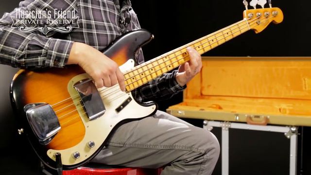 Fender Custom Shop 1957 Precision Bass Relic Masterbuilt by John Cruz, 2-Color Sunburst смотреть онлайн