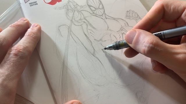 Todd Nauck Draws Spider-Man: Pencil Sketch Art смотреть онлайн