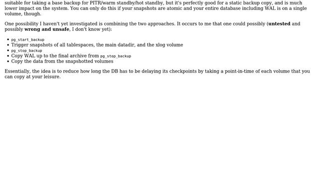 Databases: PostgreSQL: Can I do pg_start_backup() on a live, running db under load? (3 Solutions!!) смотреть онлайн