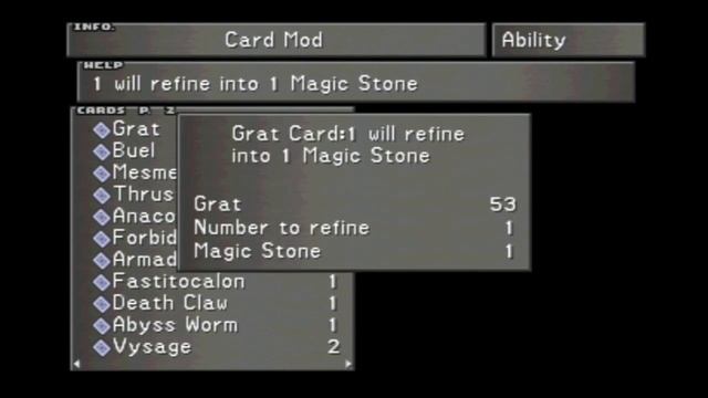 FF8 How to use the Card Mod Ability смотреть онлайн