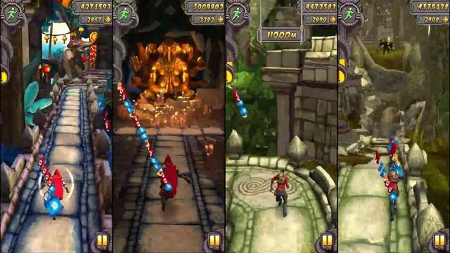 Reverse Vs Forward - Temple Run 2 Lantern Festival Vs Temple Run 2 Lost Jungle - Endless Run Game смотреть онлайн