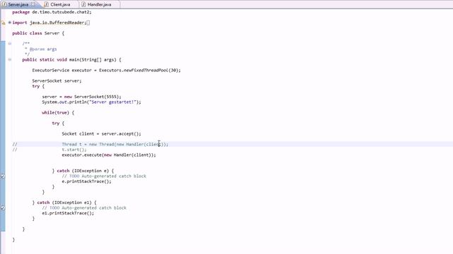Java - Multithreaded-Server-2 Chat #9 [TuTCube] [GER] смотреть онлайн