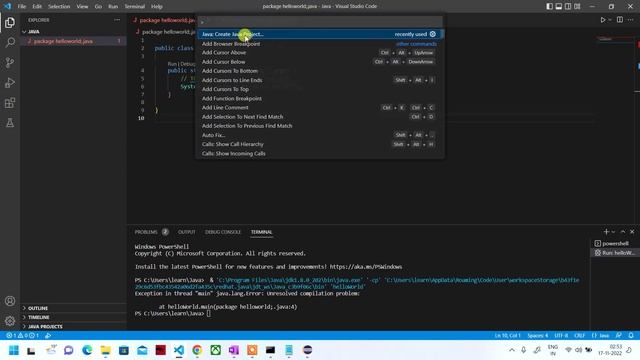 How to fix "Unresolved Compilation Error" in VS Code Java Program смотреть онлайн