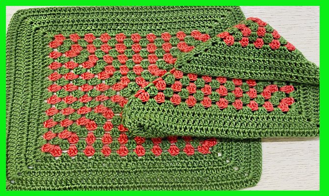 Квадратный мотив "Бабушкин квадрат" вязание крючком смотреть онлайн