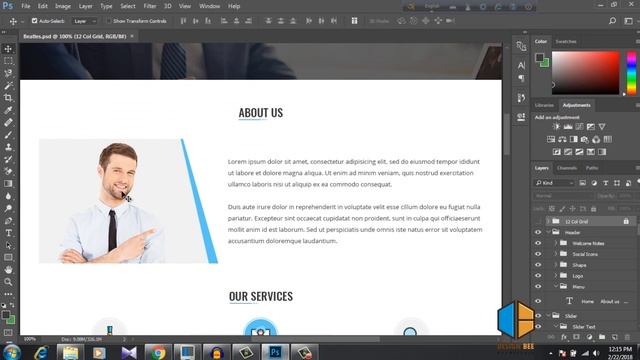 Psd to HTML convert using Bootstrap for new bee (easy way) bangla tutorial смотреть онлайн