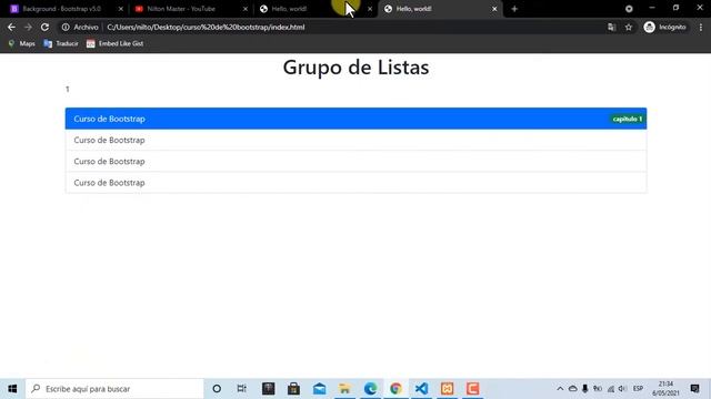 ✅✅ Grupo De Listas - #14 - Curso Completo de BOOTSTRAP 2021 ?? Versión v5 - Componentes ?? смотреть онлайн