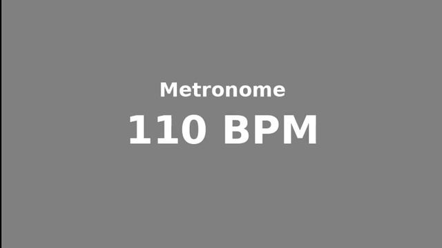 Metronome - 110 BPM - 4/4 смотреть онлайн